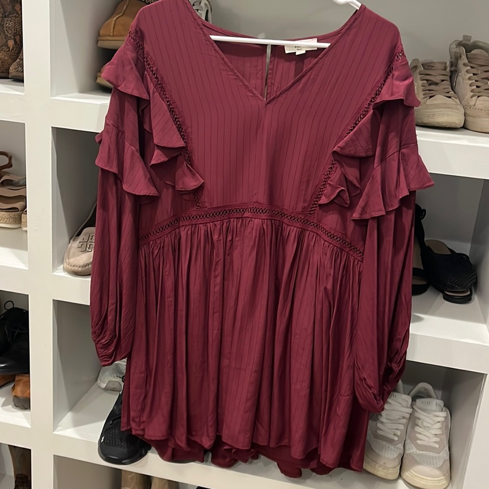 Burgundy romper